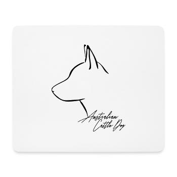 AUSTRALIAN CATTLE DOG Profile Wilsigns - Mouse Pad (horizontal) - white - Front