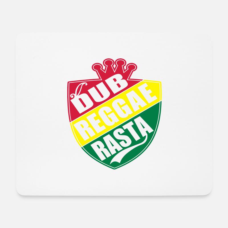 dub reggae rasta - Mousepad (Querformat) - Weiß
