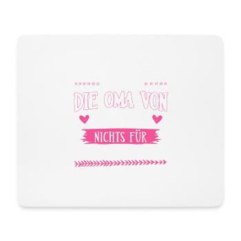 Oma Shirt · Großmutter · 2 Enkel · schwache Nerven - Mousepad (Querformat) - Weiß - Vorne