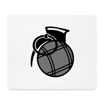Petanque Ball Granate - Mousepad (Querformat) - Weiß - Vorne