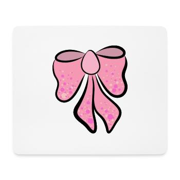 beautiful pink, pink bow, gift idea - Mouse Pad (horizontal) - white - Front