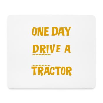 Farmer Kids Shirt · Agriculture · Tracteur - Tapis de souris (format paysage) - blanc - Devant