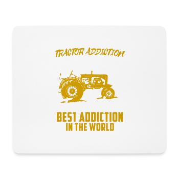Chemise de tracteur · agriculture · addiction la plus chaude - Tapis de souris (format paysage) - blanc - Devant