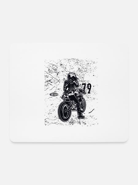 Caferacer79 - Mouse Pad (horizontal) - white