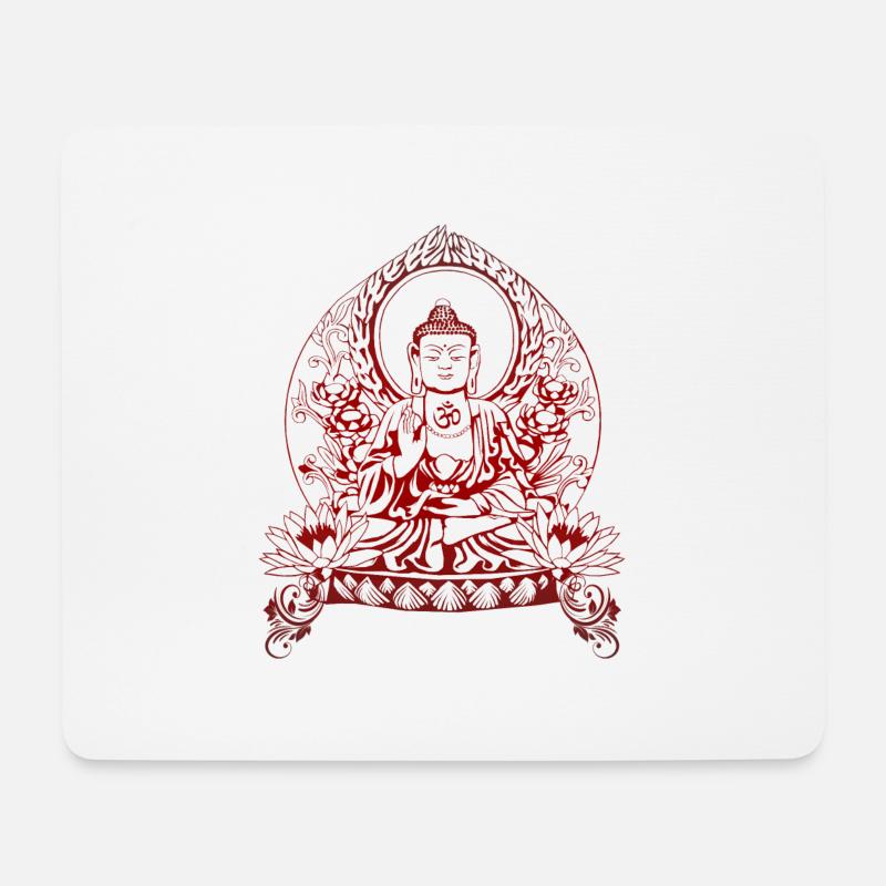 Gautama Buddha - Mouse Pad (horizontal) - white