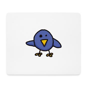 Ludwig the Twitter bird Twitterbird bird No. 7 - Mouse Pad (horizontal) - white - Front