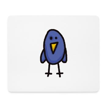 Ulli the Twitter Bird Twitterbird Bird No. 8 - Mouse Pad (horizontal) - white - Front