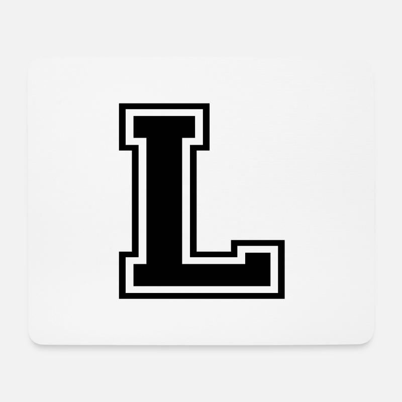 L - Mousepad (Querformat) - Weiß