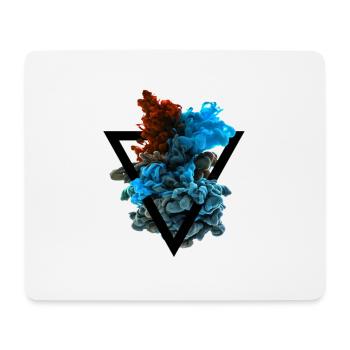 Color Cloud Colored Colorful Triangle Hipster T-Shirt - Mouse Pad (horizontal) - white - Front