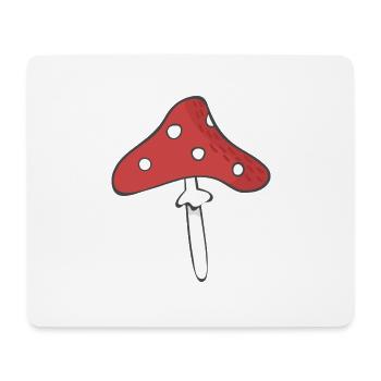 Champignon à mouches - Tapis de souris (format paysage) - blanc - Devant