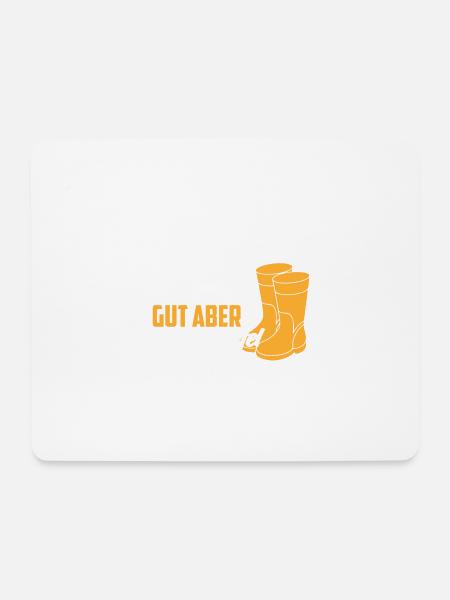 Landwirtin Shirt · Traktor · Frau · Gummistiefel - Mousepad (Querformat) - Weiß