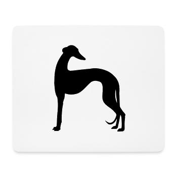 galgo shape2 - Tapis de souris (format paysage) - blanc - Devant