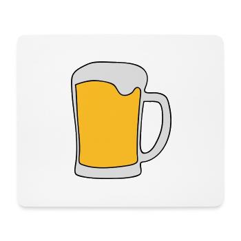 alcool bière boire ivre - Tapis de souris (format paysage) - blanc - Devant