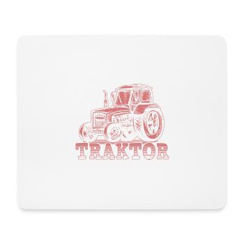 Cadeau d'épouse de tracteur de fermier · Fou - Tapis de souris (format paysage) - blanc - Devant