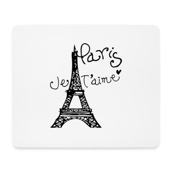 Paris Je T'aime Eiffel tower - Mouse Pad (horizontal) - white - Front