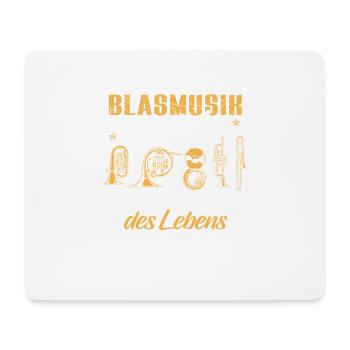 Musique de laiton Musicien Cadeau de musique · Goût - Tapis de souris (format paysage) - blanc - Devant