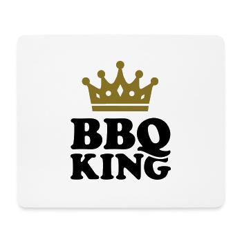 BBQ King - Tapis de souris (format paysage) - blanc - Devant