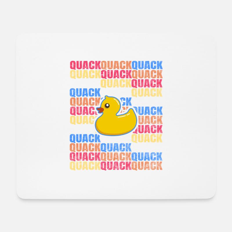 Quietscheentchen Quack Ente Geschenk Züchter Baden - Mousepad (Querformat) - Weiß