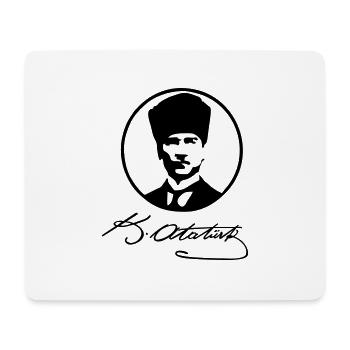 atatuerk2 - Mouse Pad (horizontal) - white - Front