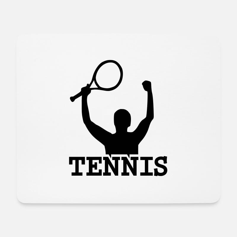 Tennis - Mousepad (Querformat) - Weiß
