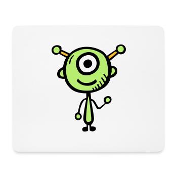 alien - Mouse Pad (horizontal) - white - Front