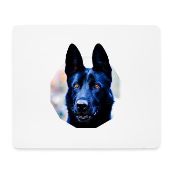 Schäferhund - Mousepad (Querformat) - Weiß - Vorne