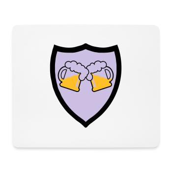 Bier Emblem 3c - Mousepad (Querformat) - Weiß - Vorne