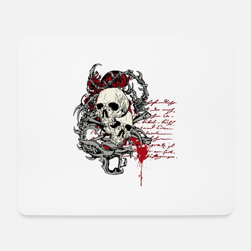 Dragonheart - Mousepad (Querformat) - Weiß