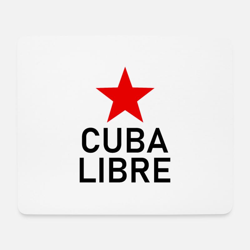 Cuba Libre - Kuba - Fidel Castro - La Revolution - Mousepad (Querformat) - Weiß