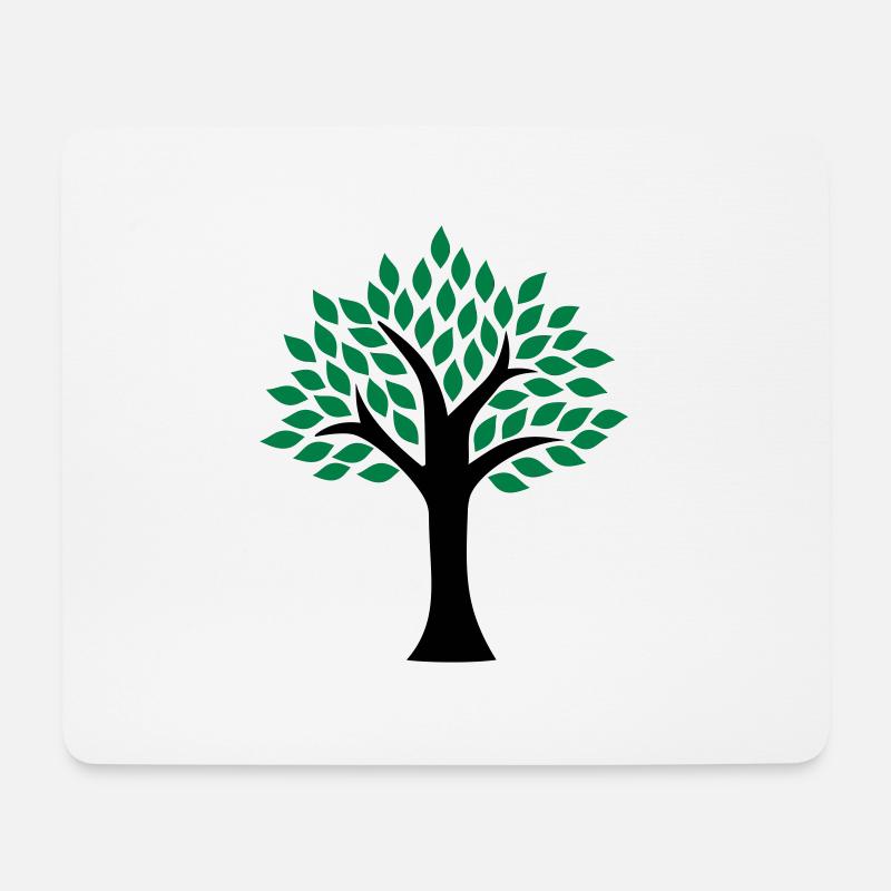Baum - Mousepad (Querformat) - Weiß
