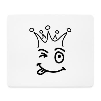 smile_Krone_sc1 - Mousepad (Querformat) - Weiß - Vorne