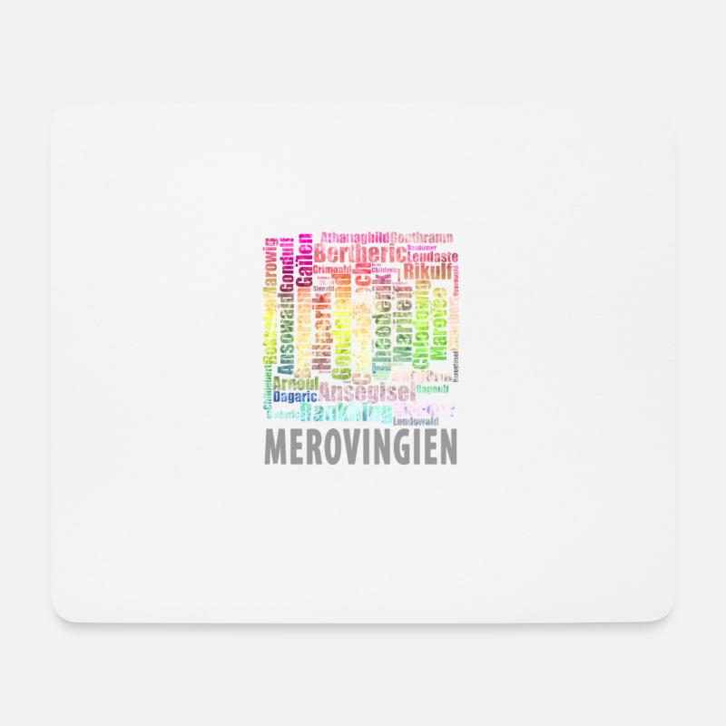 alte Namen voller Merowinger-Humor - Mousepad (Querformat) - Weiß
