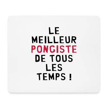 Tennis de table / Pongiste / Ping-pong / Ping pong - Tapis de souris (format paysage) - blanc - Devant