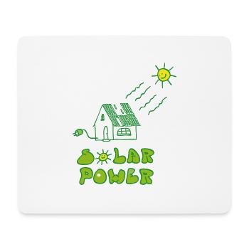 Énergie verte Cadeau Climat Terre Solaire Énergie solaire - Tapis de souris (format paysage) - blanc - Devant