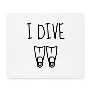 Tauchen / Taucher / Diving / Scuba Diving - Mousepad (Querformat) - Weiß - Vorne