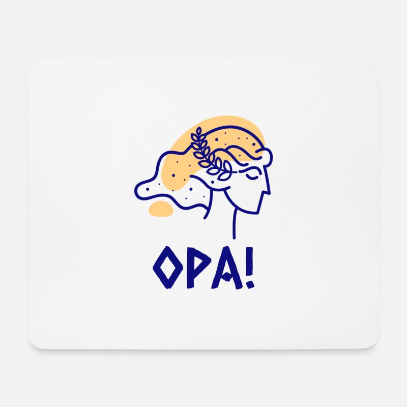 OPA Heimat Griechenland - Mousepad (Querformat) - Weiß