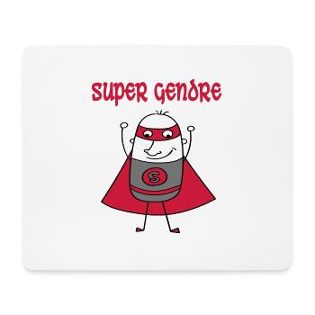 Super gendre - Tapis de souris (format paysage) - blanc - Devant