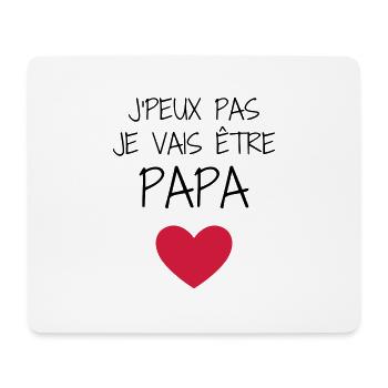 Papa Vati Vater Vatertag Geburtstag Dad Familie - Mousepad (Querformat) - Weiß - Vorne
