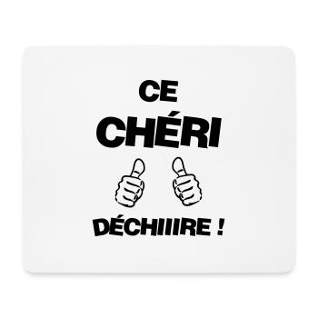 Amour / Saint Valentin / Coeur / Bébé / Love - Tapis de souris (format paysage) - blanc - Devant