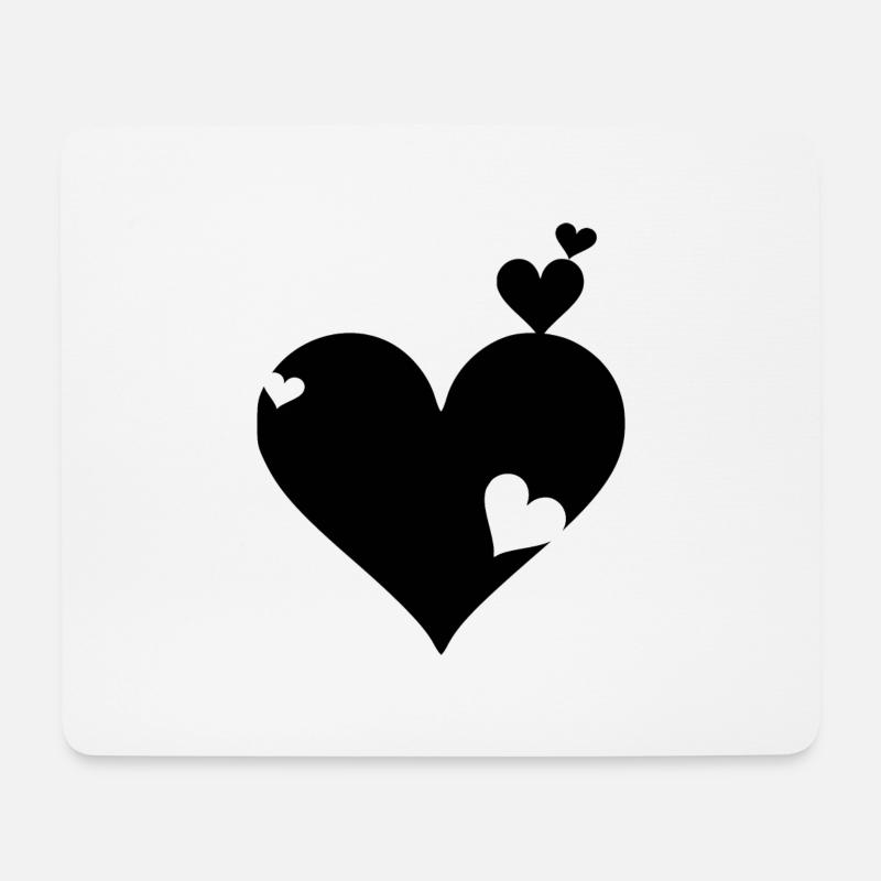 Heart in heart - Mouse Pad (horizontal) - white