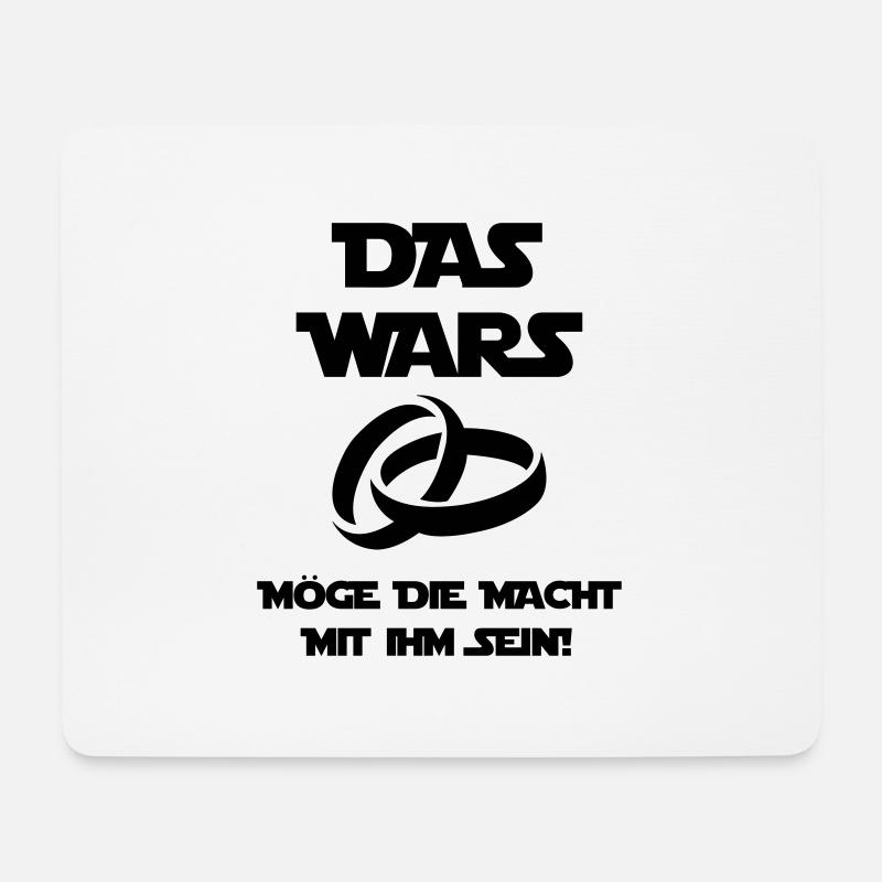 das_wars_ehe - Mousepad (Querformat) - Weiß