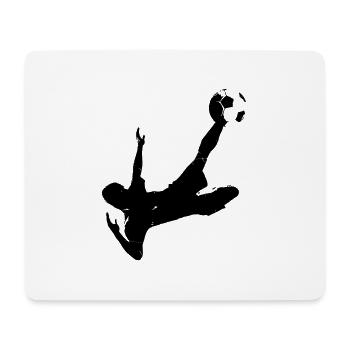 Football - noir - Tapis de souris (format paysage) - blanc - Devant