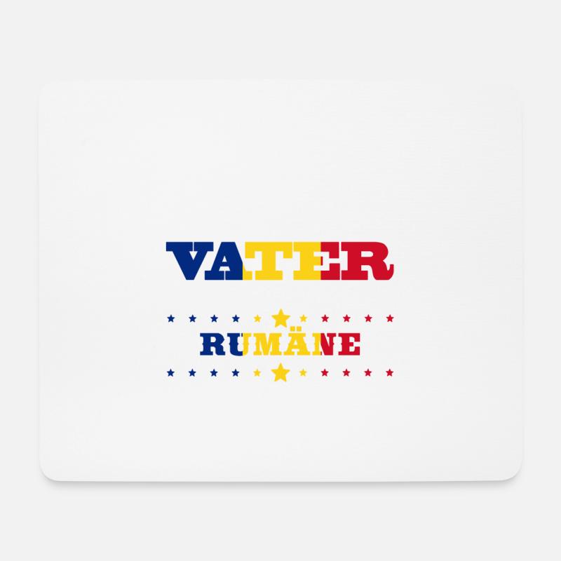 Egal wie cool vater geschenk ist Rumänien - Mousepad (Querformat) - Weiß