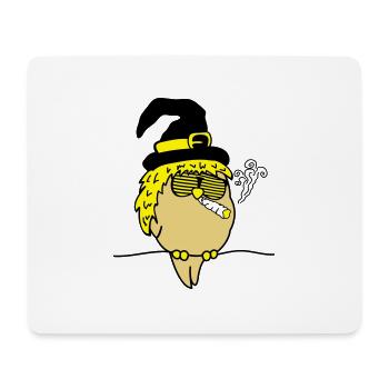 bird_witch_smoke_02 - Mousepad (Querformat) - Weiß - Vorne