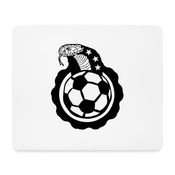 Fußball Schlange cobra logo club - Mousepad (Querformat) - Weiß - Vorne