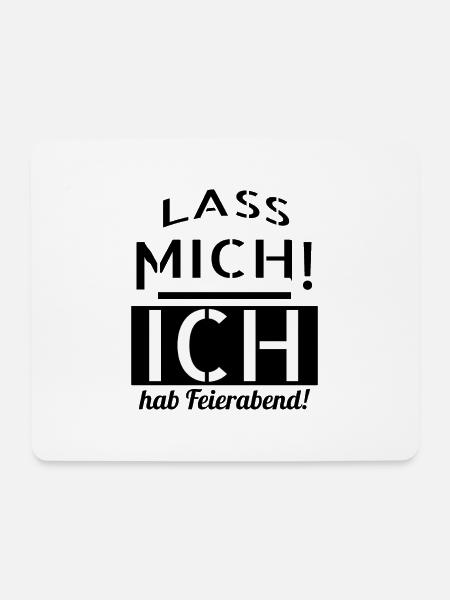 ich hab Feierabend - Mousepad (Querformat) - Weiß