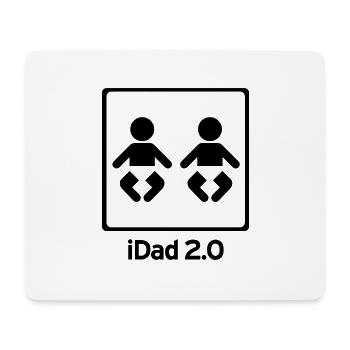 Idad 2.0 (anpassbare Farbe) - Mousepad (Querformat) - Weiß - Vorne