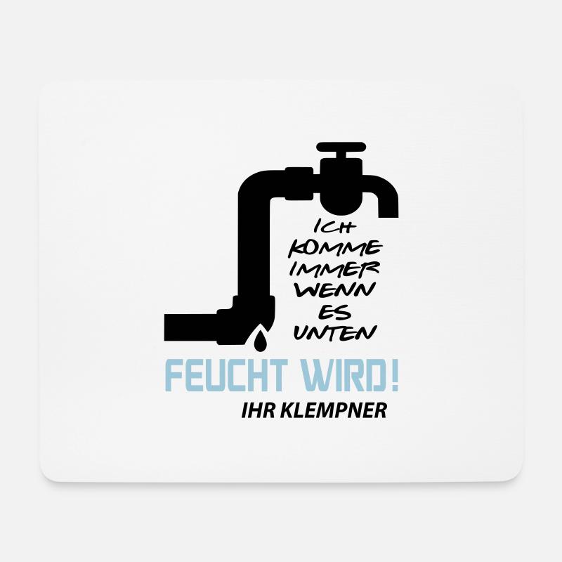 Klempner - Mousepad (Querformat) - Weiß