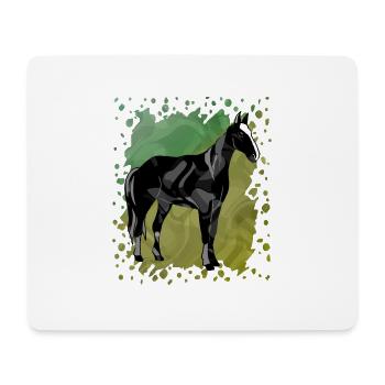 Horse - Mouse Pad (horizontal) - white - Front