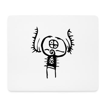 Rune symbole cadeau ornement ethnique art - Tapis de souris (format paysage) - blanc - Devant